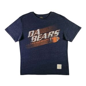 Chicago Bears Shirt Medium Blue NFL Football Sportswear Retro Athletic Apparel